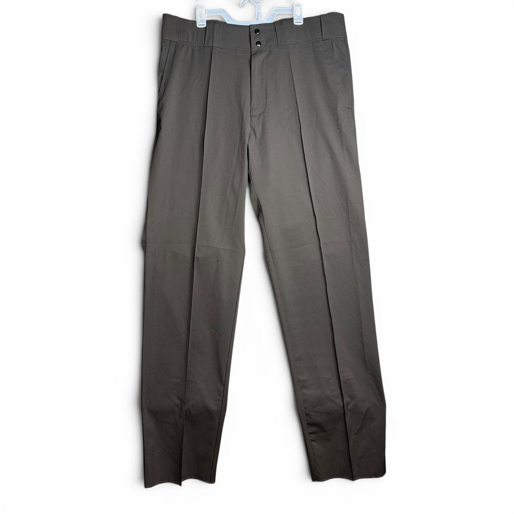 Smitty Mens Charcoal Grey Performance Umpire Referee Slacks Pants Size 40 Tall